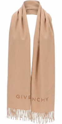 Beige Virgin Wool Scarf