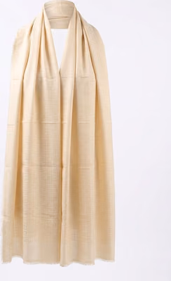 Beige Silk Scarf