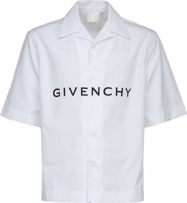 Bicolor Cotton Shortsleeve Shirt