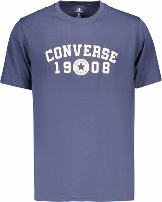 Blue Cotton Men's T-Shirt