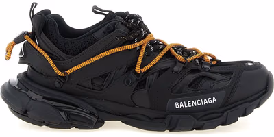 Black Polyethylene Athletic Sneakers