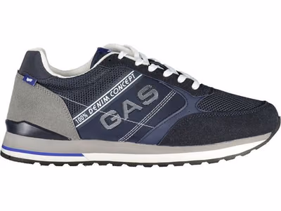 Blue Polyurethane Mens Sneaker