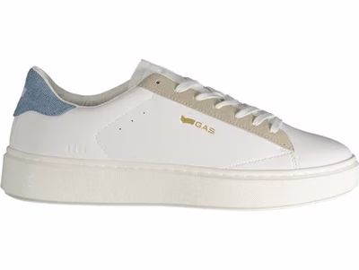 White Polyurethane Men's Sneaker