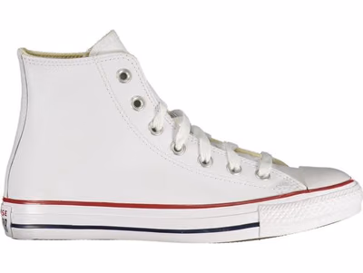 White Synthetic Athletic Sneakers