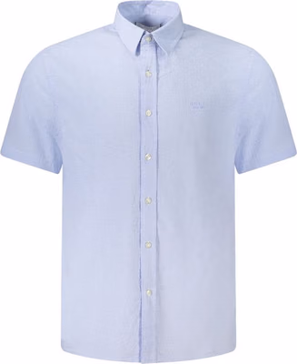 Blue Cotton Shortsleeve Shirt