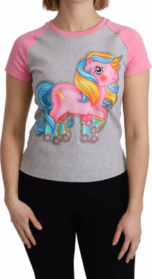 Gray and pink Cotton T-shirt My Little Pony Top