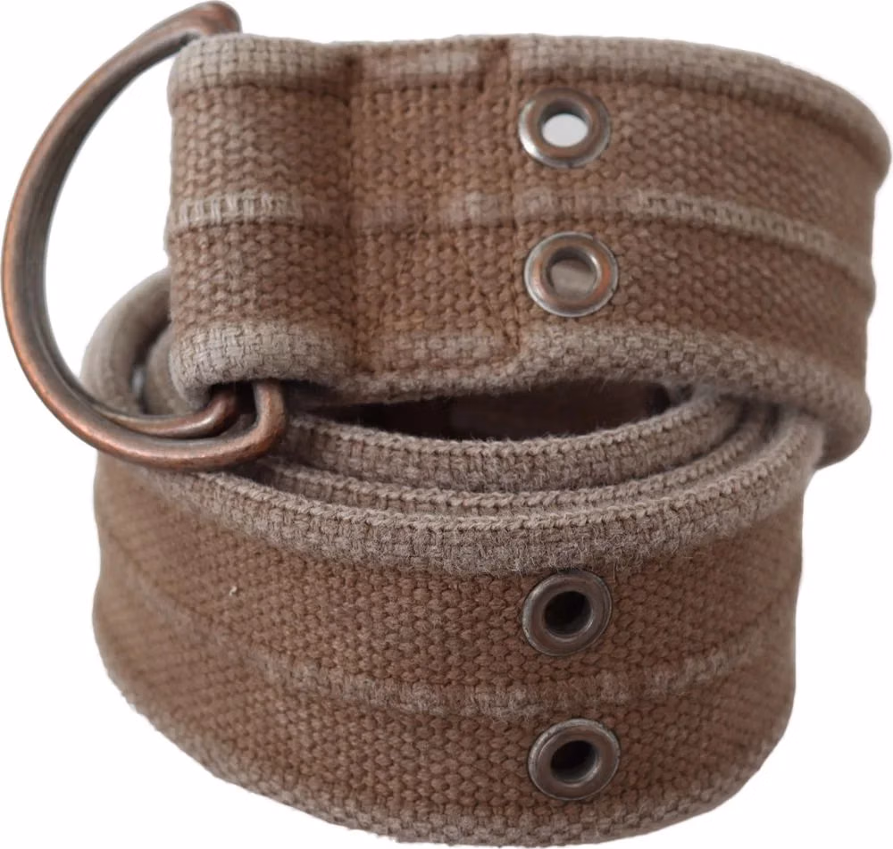 Dolce & Gabbana Beige Leather Logo Belt Sling Cintura Buckle Belt