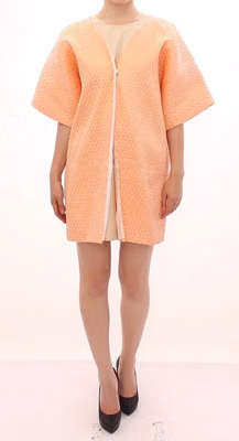 Pink Short Sleeves Jacket Coat