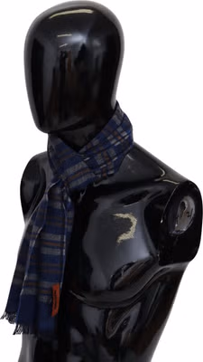 Multicolor Wool Striped Unisex Neck Wrap Shawl