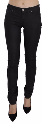 Black Low Waist Skinny Casual Denim Jeans