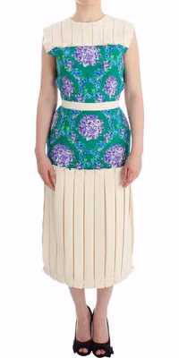 Multicolor Dress Gown Floral Sleeveless Gown