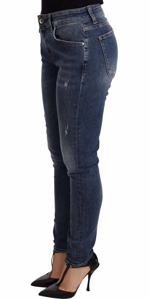 Dolce & Gabbana Blue Wash Skinny Denim Cotton Stretch Jeans