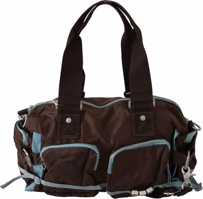 Brown Handbag Duffel Travel Purse