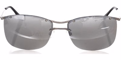 Silver Metallic Fibre Men Sunglass