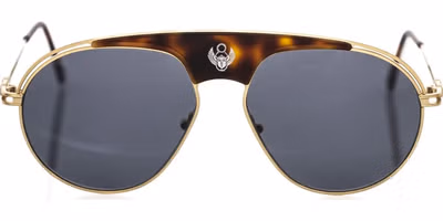Brown Metallic Fibre Men Sunglass