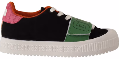 Multicolor Suede Low Top Lace Up Women Sneakers Shoes