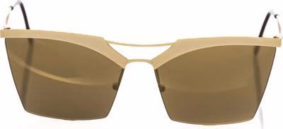 Gold Metallic Fibre Women Sunglass