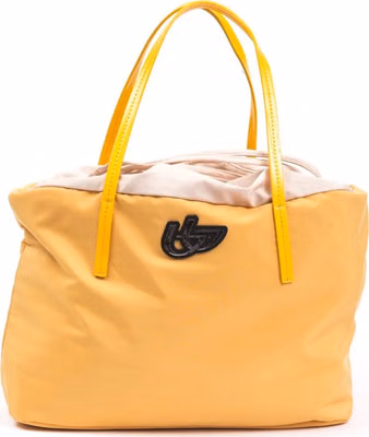 Yellow Polyester Women Shoulder Bag