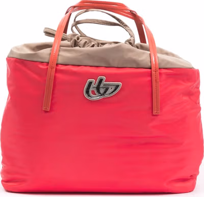 Red Polyester Women Shoulder Bag