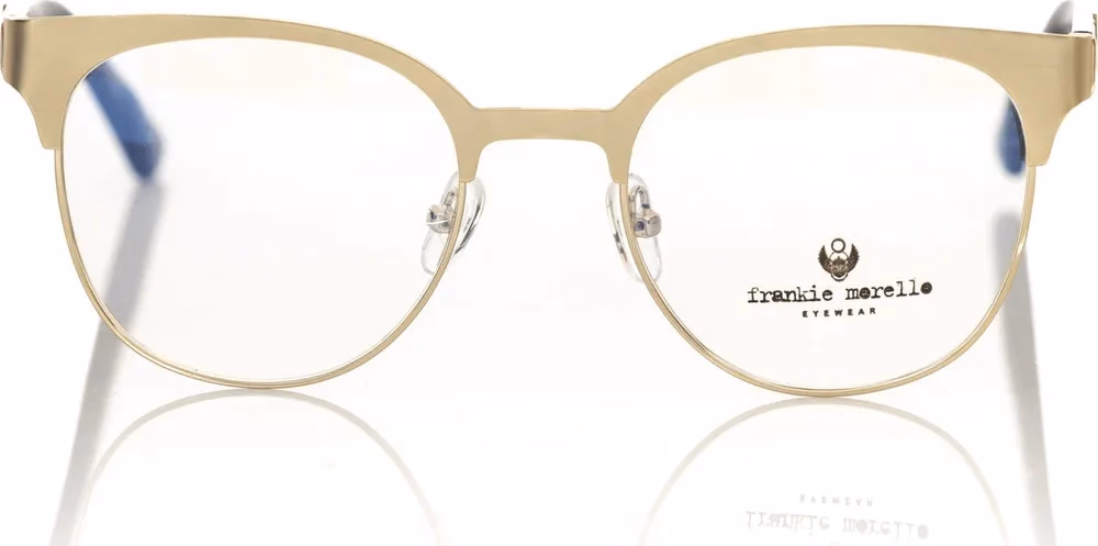 Frankie Morello Gold Metallic Women's Eyeglass Frame