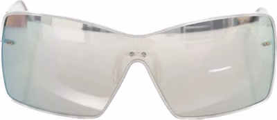 Silver Metallic Fiber Women Sunglasses
