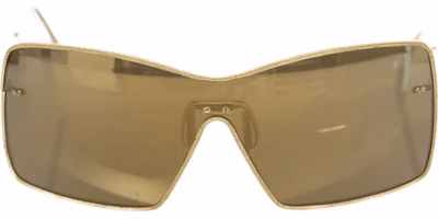Gold Metallic Fiber Women Sunglasses