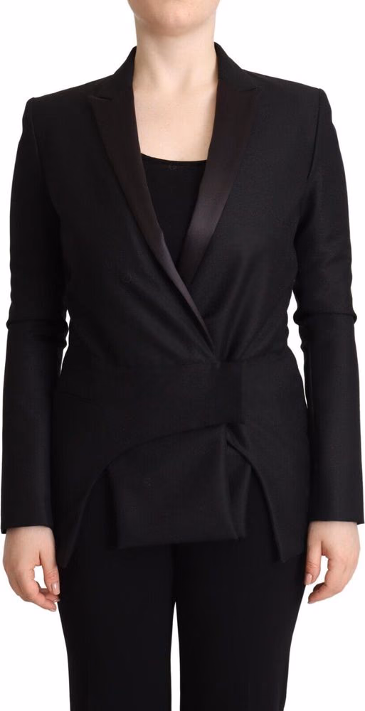 Costume National Black Long Sleeves Double Breasted Jacket