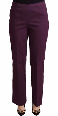 Violet High Waist Tapered Casual Pants