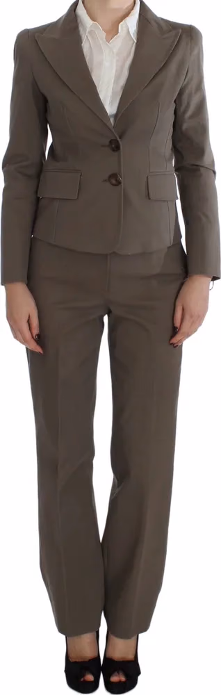 BENCIVENGA Beige Wool Cotton Suit