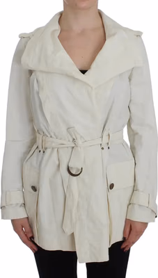 White Trench Coat Jacket