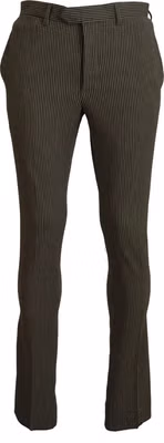 Multicolor Striped Pure Cotton Men Pants