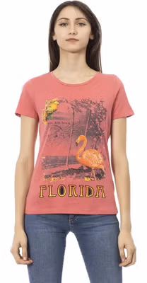 Multicolor Cotton Women T-Shirt