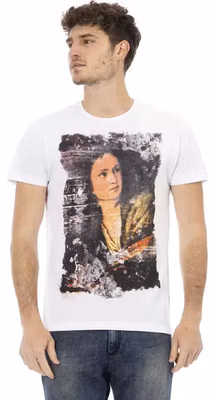 White Cotton Men's T-Shirt