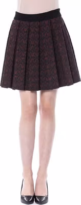 Brown Cotton Women Skirt