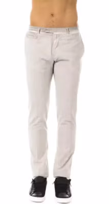 Gray Cotton Men Pant
