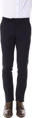Gray Wool Men's Suit Pant