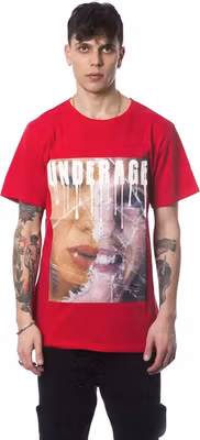 Red Cotton Men's T-Shirt