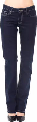 Blue Cotton Women Jeans