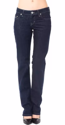 Blue Cotton Women's Jeans