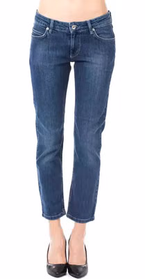 Light Blue Cotton Women Jeans