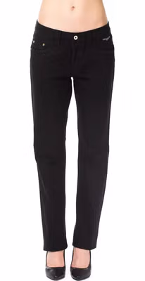 Black Cotton Women's Pants