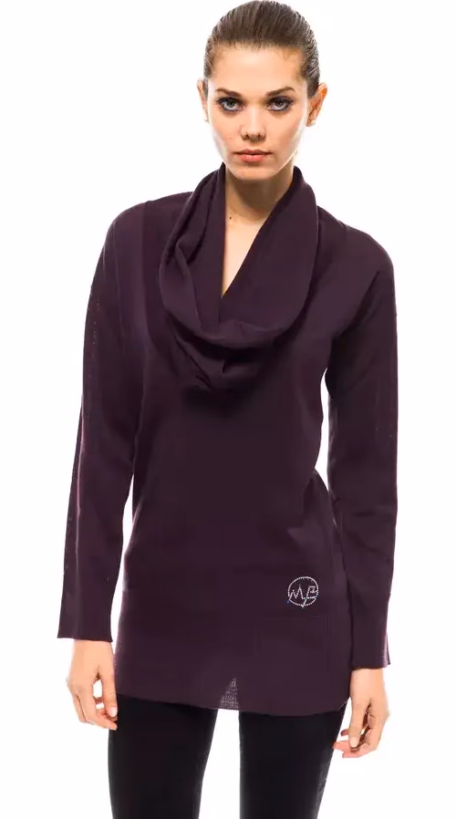 Montana Blu Purple Wool Women Sweater