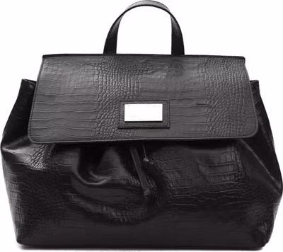 Black Leather Women Shoulder Bag