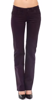 Purple Cotton Women Jeans
