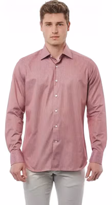 Red Cotton Men Shirt