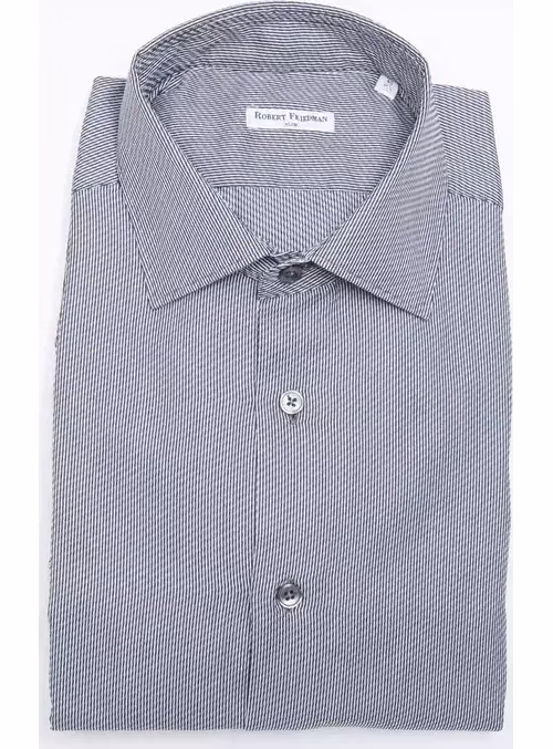 Robert Friedman Blue Cotton Men Shirt