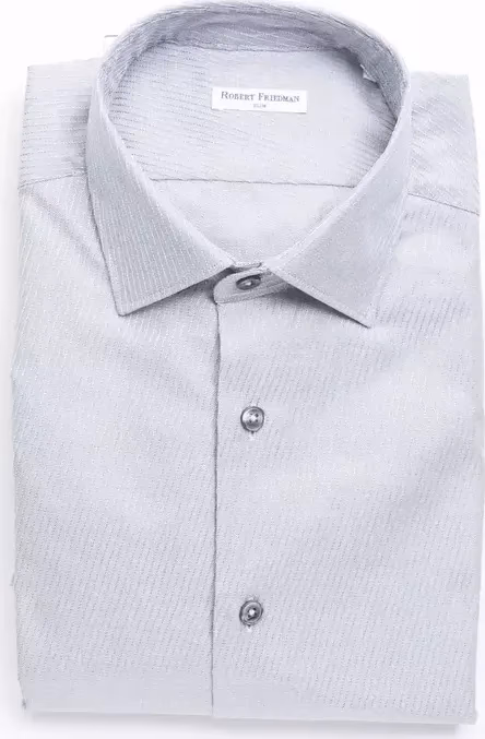Robert Friedman Beige Cotton Men Shirt