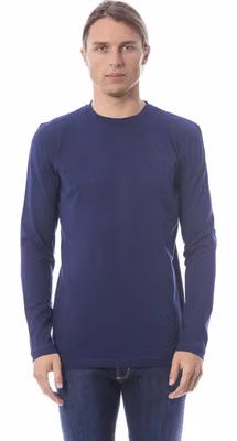 Blue Cotton Men T-Shirt