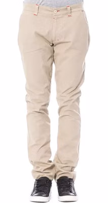 Beige Cotton Men Chino Pant