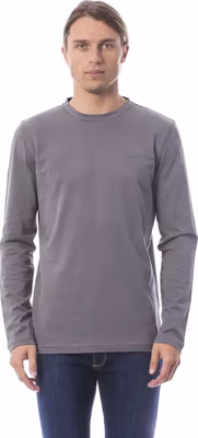 Gray Cotton Men's T-Shirt